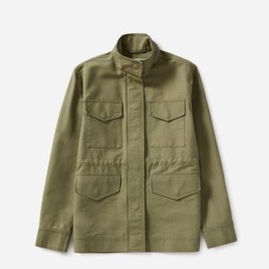 Everlane green utility jacket XS